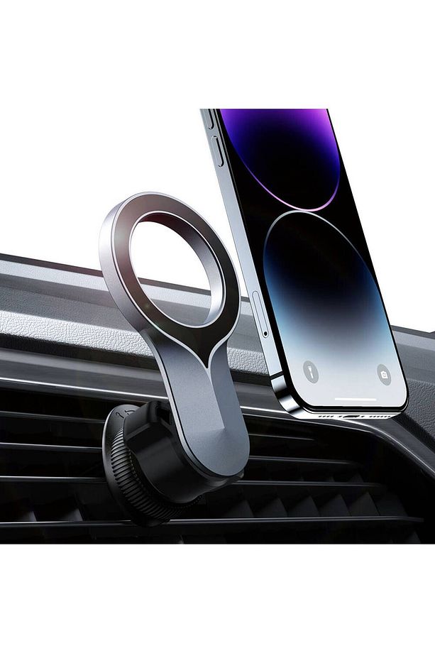 Magnetik Araç Telefon Tutucu Wiwu CH50 360 Derece Dönebilen Havalandırma Tasarım Siyah - 4