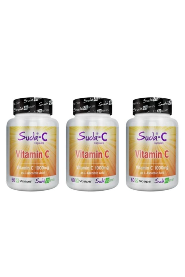 Vitamin C 1000 mg 60 Capsules (3 Packs)