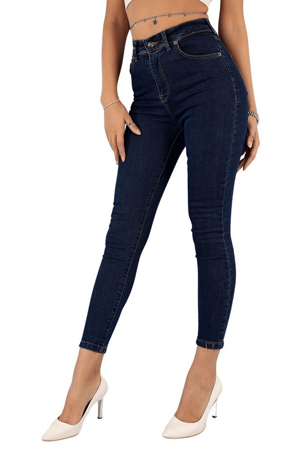 Büyük Beden Battal Jeans Koyu Mavi S.o.l.m.a.z Tırnaklı (TOPARLAYICI)beden Tablomuz Mevcuttur - 6