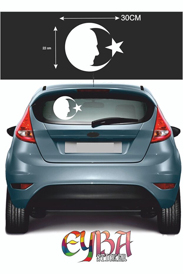 Turkish Flag Sticker Moon Star Ataturk Car Auto Sticker 30 Cm X 22 Cm