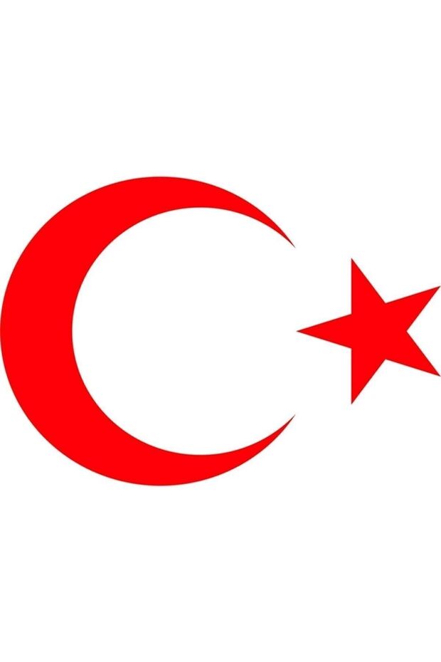 Red Color Turkish Flag Sticker Moon Star Car Auto Sticker 30 Cm X 22 Cm