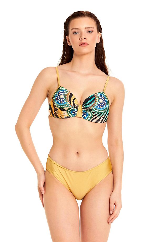 Bej Leopar Desen Drapeli Kaplı Takımı - 1