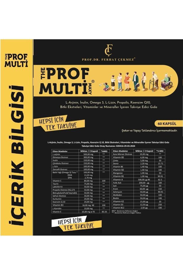 Profmulti Aile Paketi ( Profmulti Kids 150 ml - Profmulti Maxy 60 Tablet ) - 8
