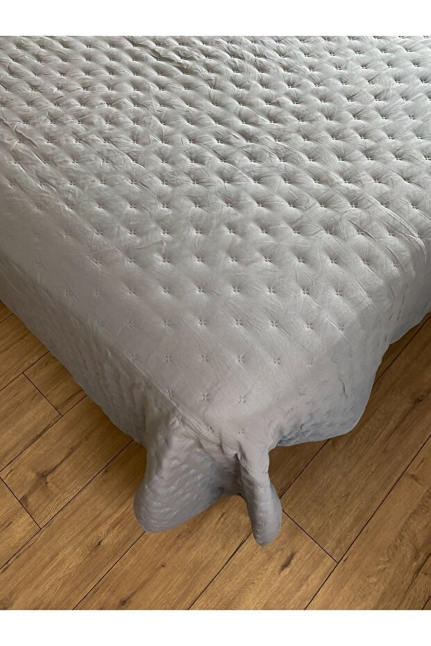 مفرش سرير مزدوج عتيق - حافة مستقيمة - 2