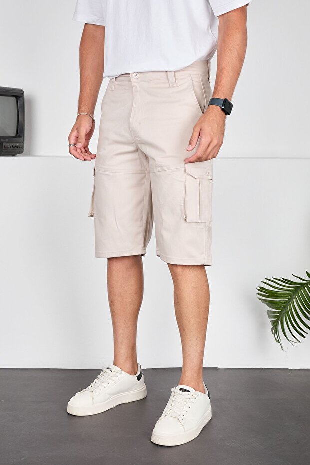 Erkek Şort Kargo Cepli - 1