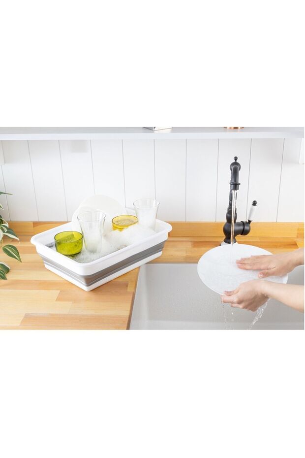 2li Set Katlanır Dikdörtgen Badya Katlanır Badya Seti - 3