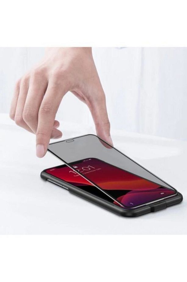 Iphone 11 /iphone Xr Kavisli Gizlilik Filtreli Hayalet Cam Ekran Koruyucu - 5