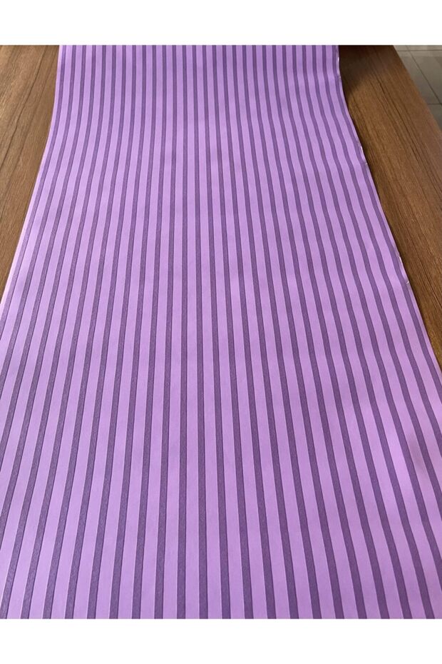 Mor Çizgili Ithal Vinly Duvar Kağıdı (5m²) - 1