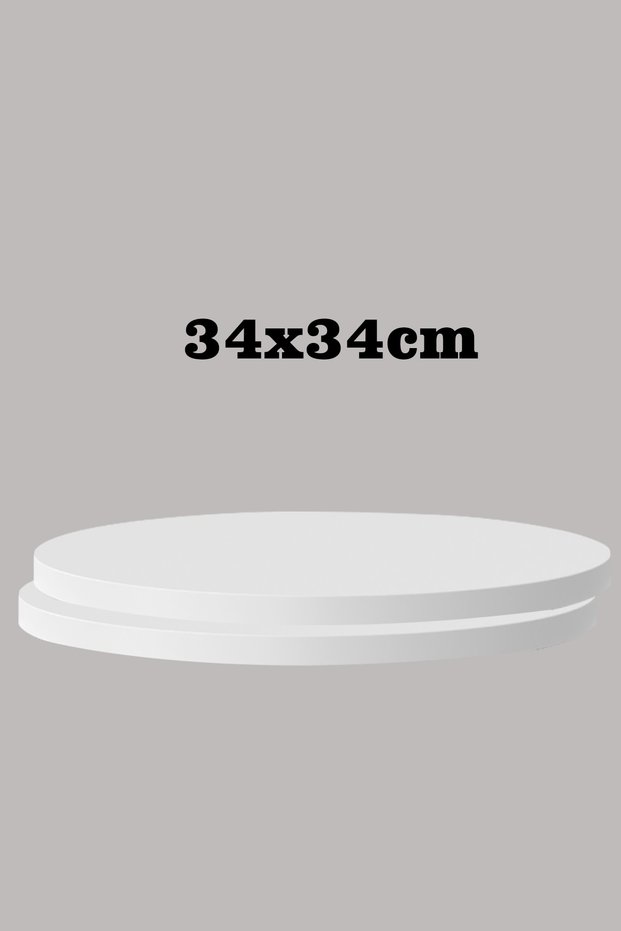 White 34 x 34 cm Set of 2 MDF Coffee Table Top Decoration Serving Tray