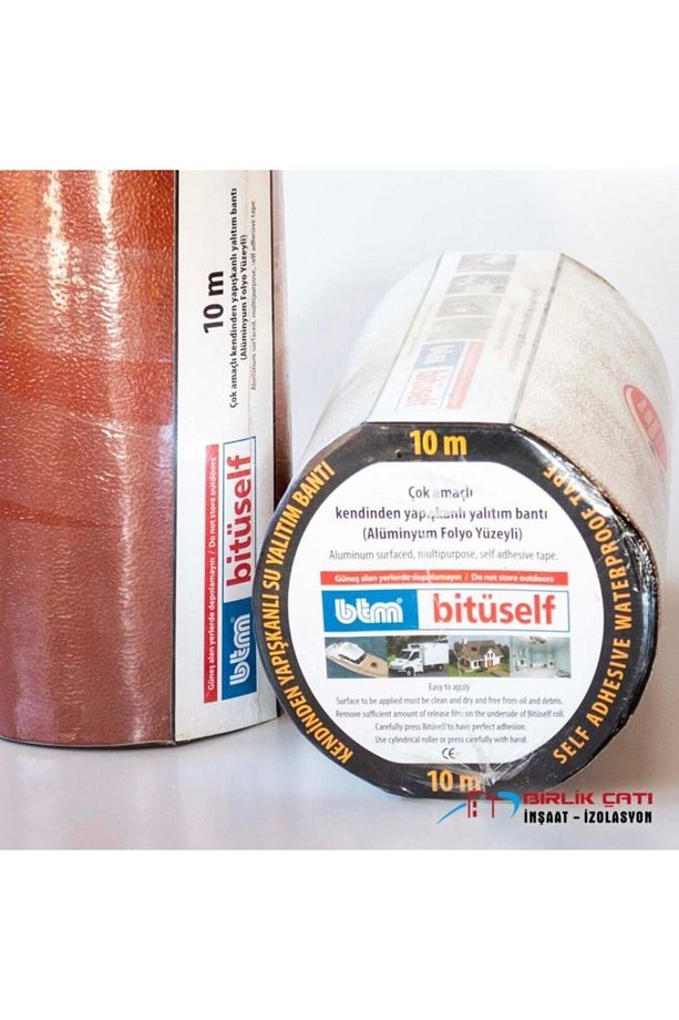 Bitüself 20 cm  Kırmızı Su Yalıtım Bandı - 3