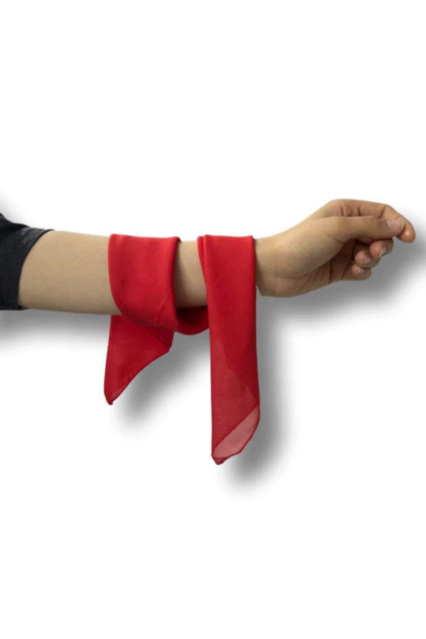 Şifon Fular Kırmızı - 2