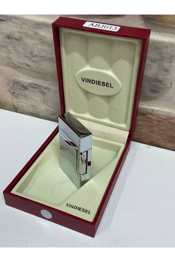 Marka Gümüş Gri Nokta Desenli Model Isme Özel Çakmak - 6