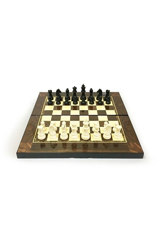 Polyester Walnut Backgammon - 3