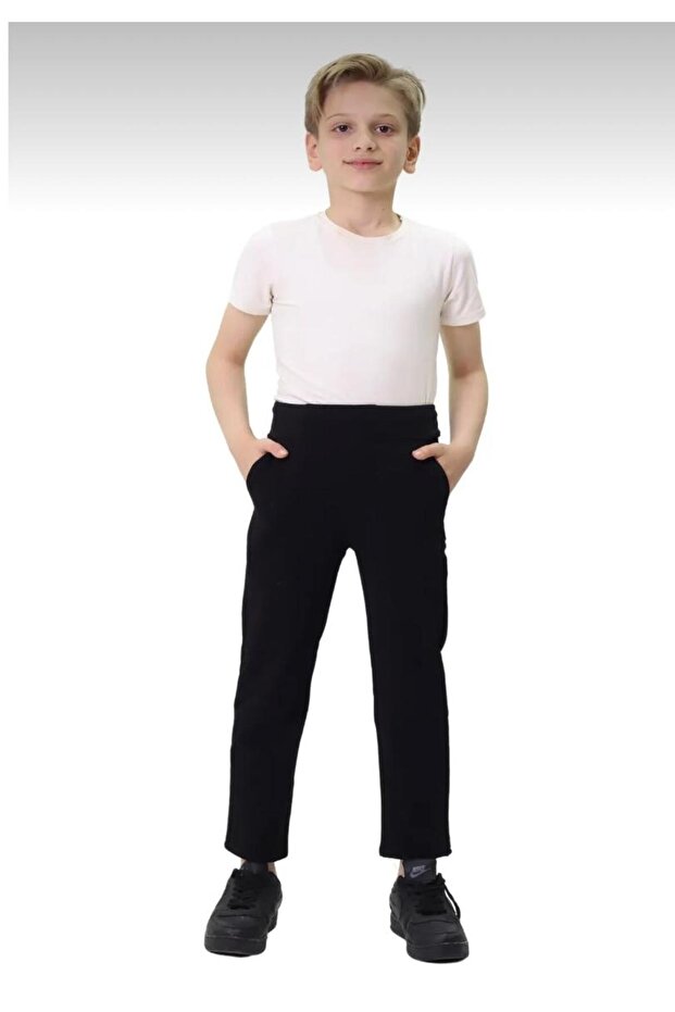 Unisex Ribbed Lycra School Sweatpants