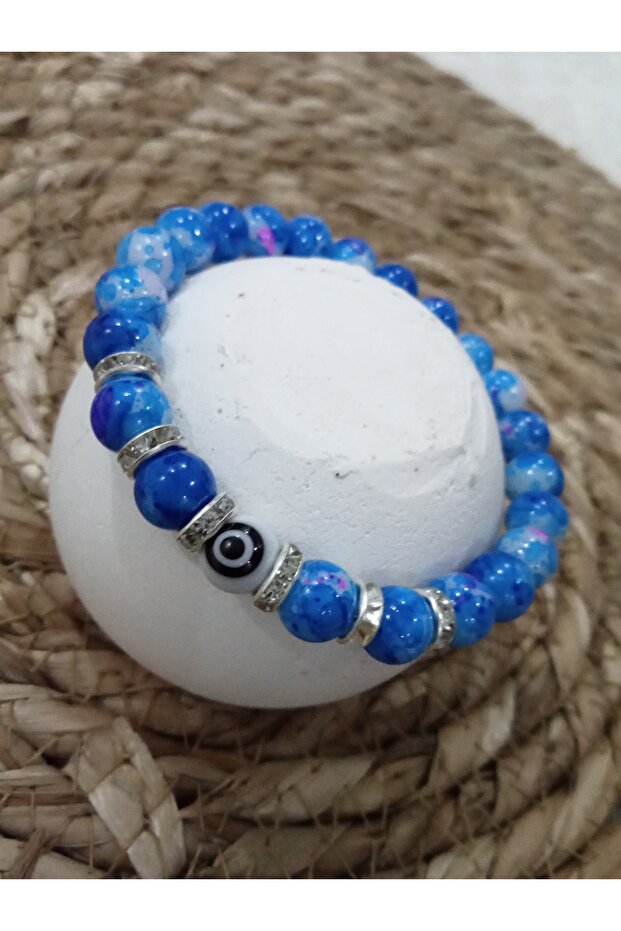 سوار من الخرز الأزرق - 1
