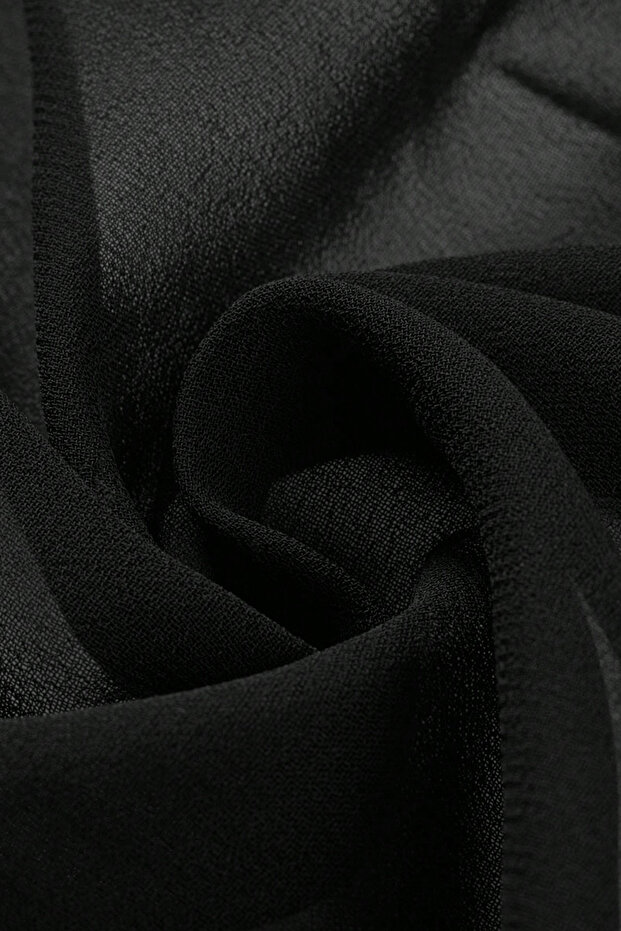 Kadın Siyah Beyaz Transparan Belden Bağlamalı Pareo 2'li - 6