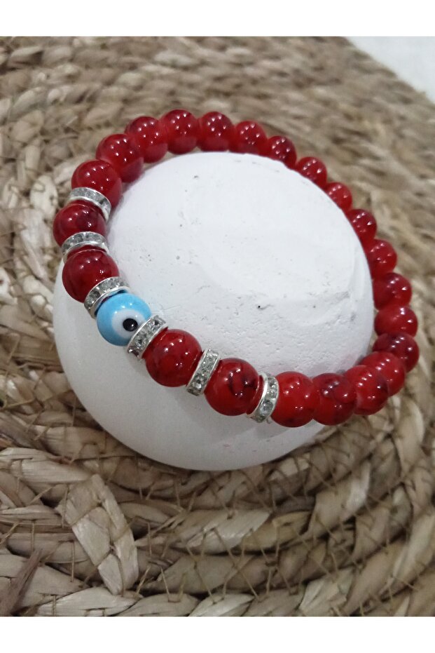 Red Bead Bracelet - 1