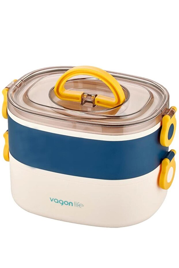 Stainless Steel Food Container 1900ml Blue