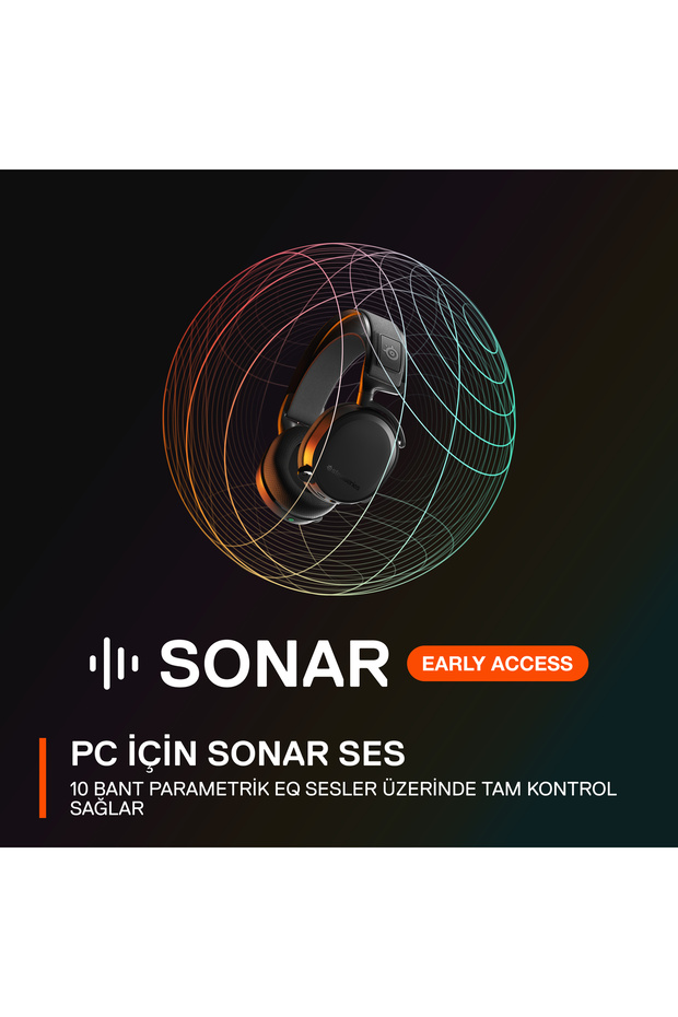 Arctis 7P+ PS5 Wireless Gaming Kulaklık - Kayıpsız 2,4GHz - PS 3D Audio Destekler - Siyah - 6