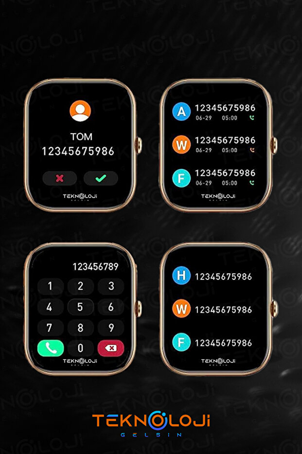 Kadın Akıllı Saat Smart Watch G9 Mini Flamingo Kolye Hediyeli Ios ve Android Uyumlu 38mm 2.2inç - 9