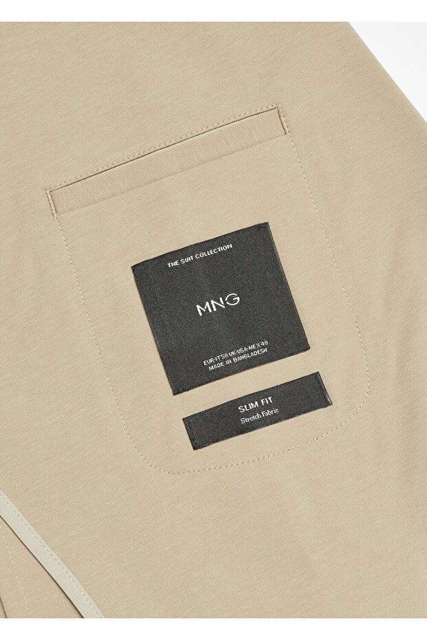 Slim Fit Blazer Ceket - 5