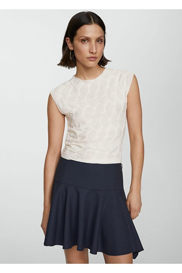 Desenli dokuma tişört - 6