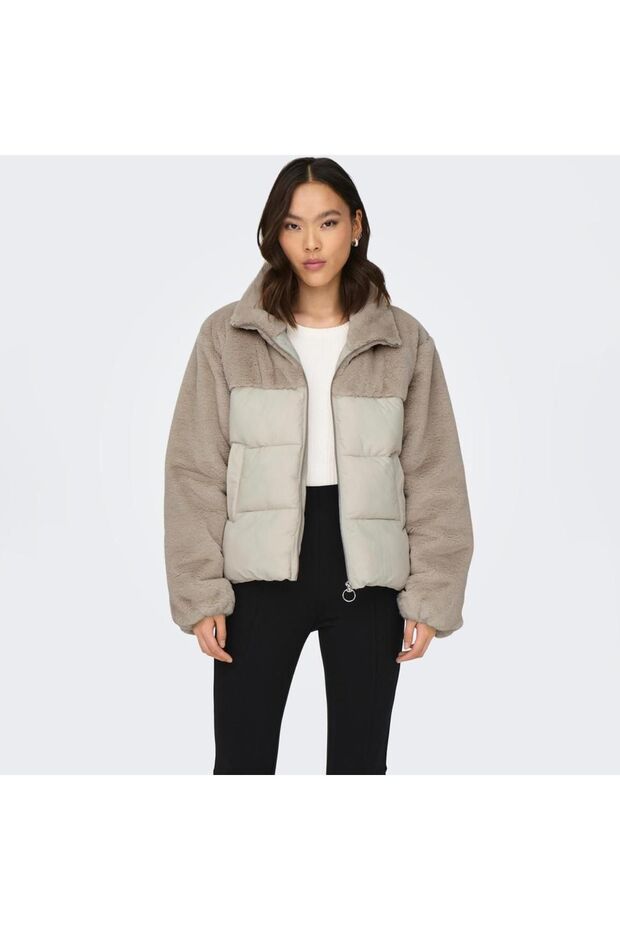 Onlwanja Fur Puffer Mıx Jacket Cc Otw Women's Coat - 15292945