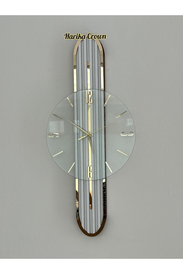 Modern Tasarımlı Ahşap Duvar Saati - Evinize Estetik Dokunuş (66 cm) - 3