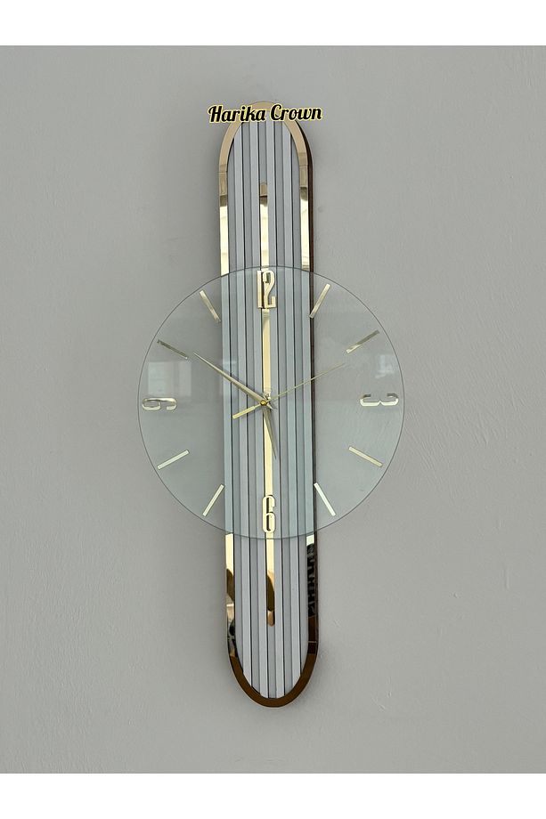 Modern Tasarımlı Ahşap Duvar Saati - Evinize Estetik Dokunuş (66 cm) - 2