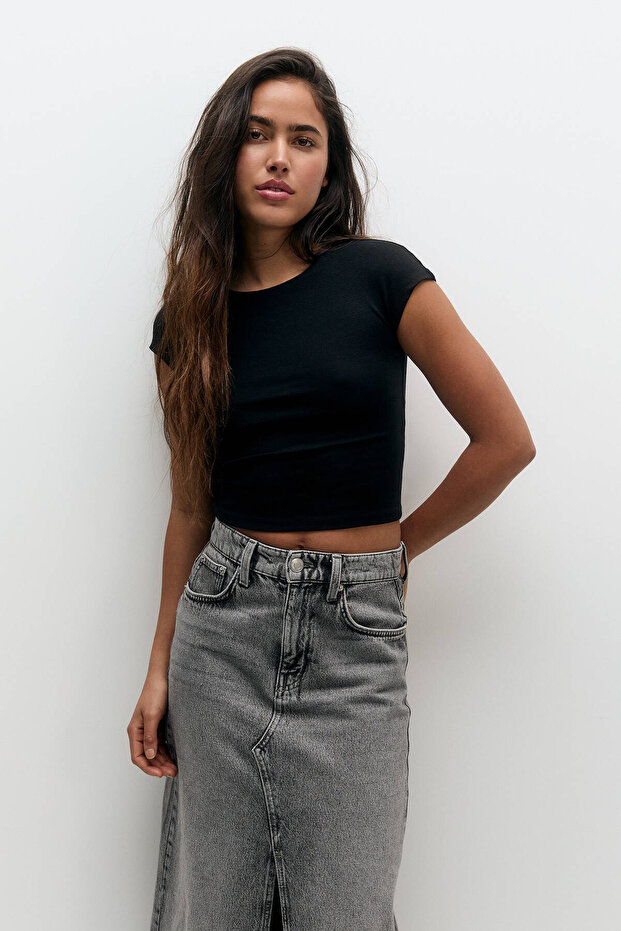 Vücuda oturan t-shirt - 1