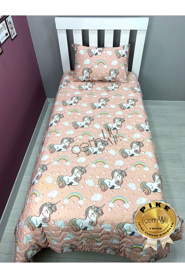 Tek Kişilik Kapitone Pike Seti 4 Mevsim Unicorn - 3