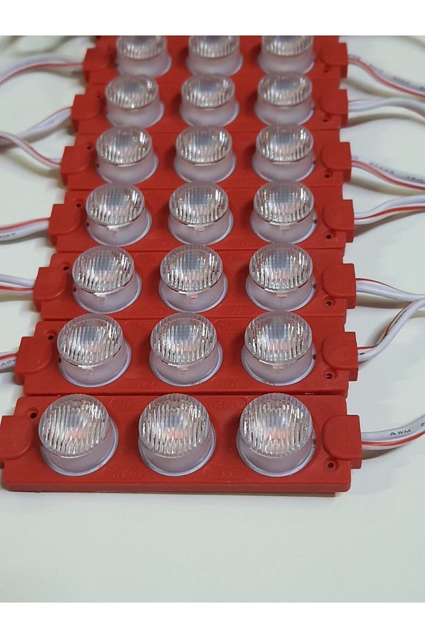 Power Led Modül Mercekli Kırmızı 3w 10 Adet - 1