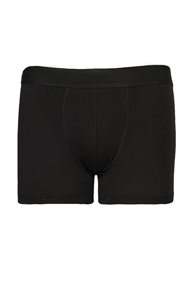 Erkek Premium Pamuklu Beyaz-lacivert 3lü Esnek Boxer Paketi (Damat Bohçası) Çeyiz Seti - 4