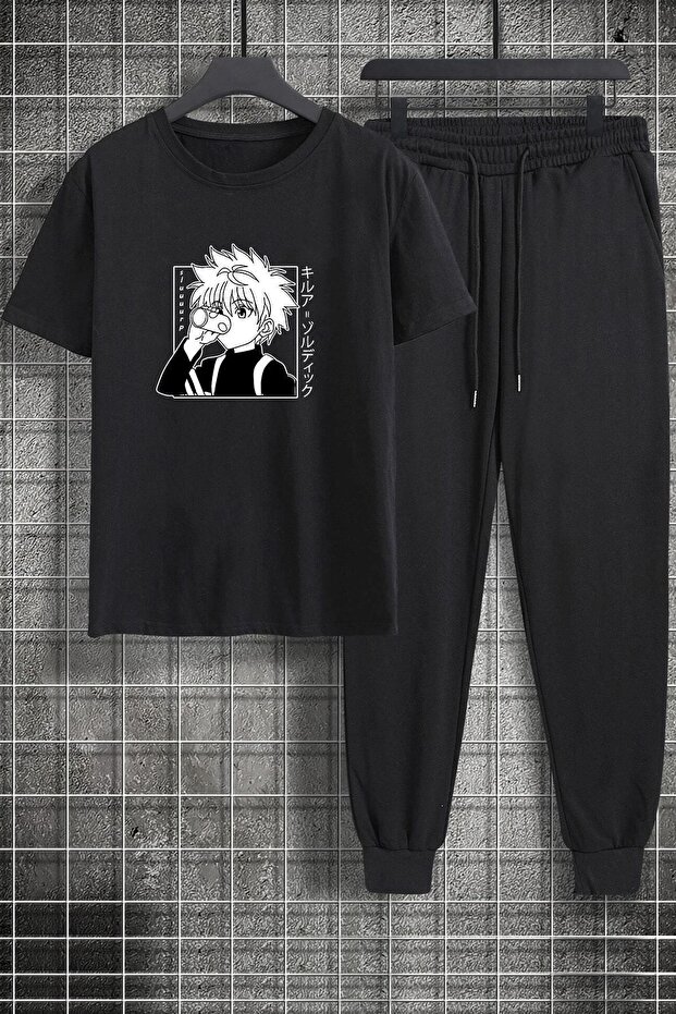 Unisex Killua Zoldyck Printed 2-Piece Tracksuit Set