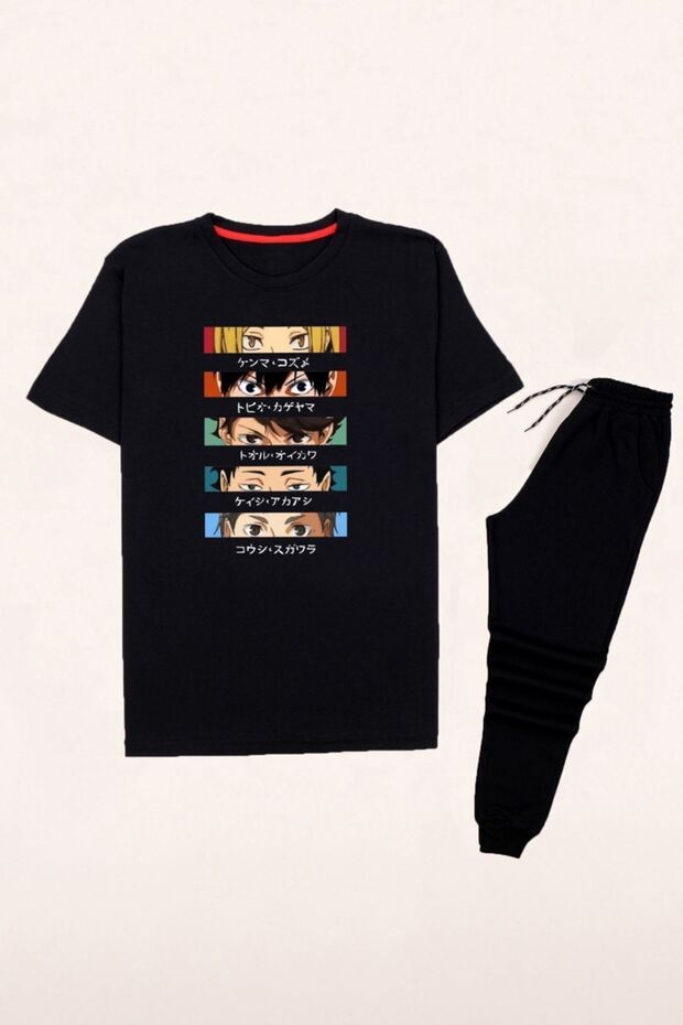 Anime Fashion Printed Tracksuit Set