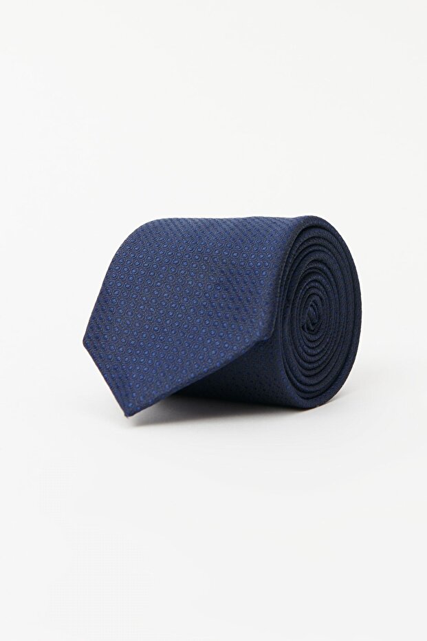 Men's Anthracite-dark blue Patterned Tie