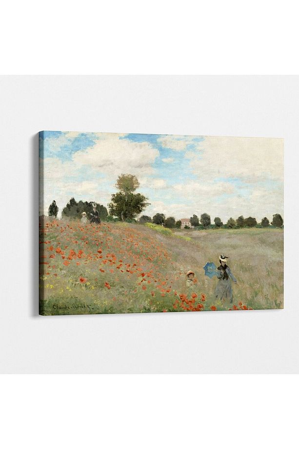 Claude Monet - Gelincikler (POPPY FİELD) Tablosu - Estetik Duvar Dekoru - 2