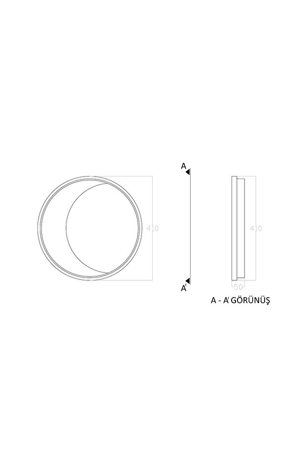 Trıolux Led Aplik Moon Tr3a083 Ø41cm - 7