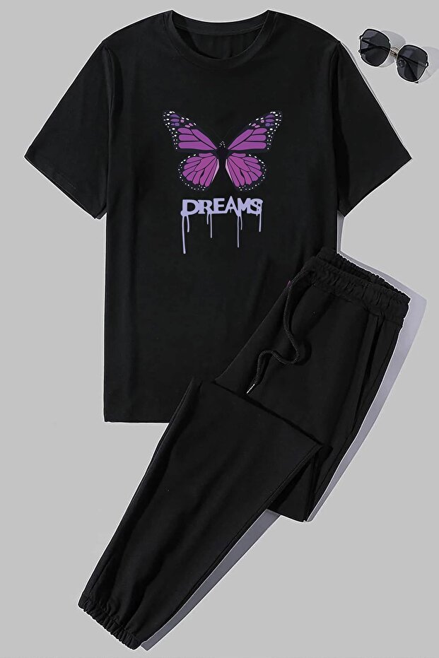 Unisex Dream Butterfly - Comfortable Design 2-piece Tracksuit Set