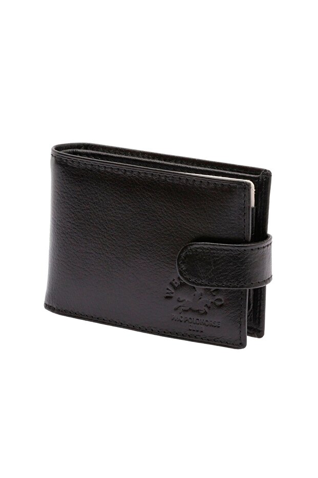 West Polo Genuine Leather Unisex Small Wallet Card Holder with Plenty of Cards