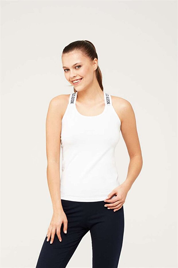 Women's White Cross Strap Athlete 16606