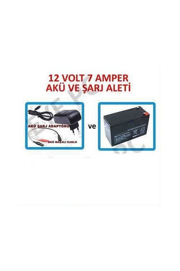 12 Volt 7 Amper Akü Şarj Cihazı Adaptörü Şarj Aleti 12 Volt Aküler Için - 1