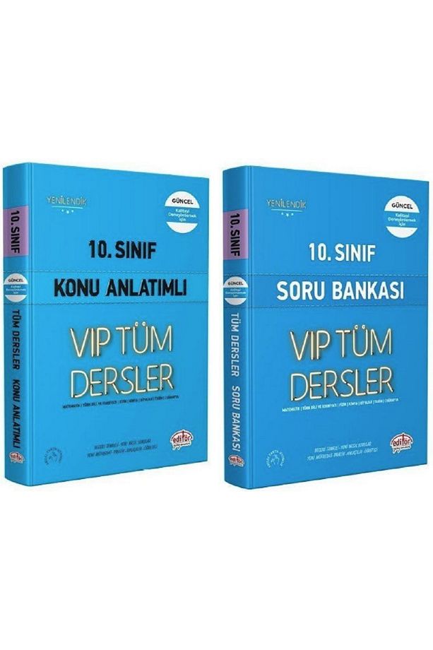 Editör Yayınları 10.Sınıf Tüm Dersler Konu Anlatımlı ve Soru Bankası Seti - 1