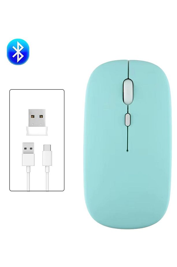 Kablosuz Wireless 2.4g Bluetooth Sessiz Mouse Şarj Edilebilir Rgb Renkli Ergonomik Tasarımlı - 3