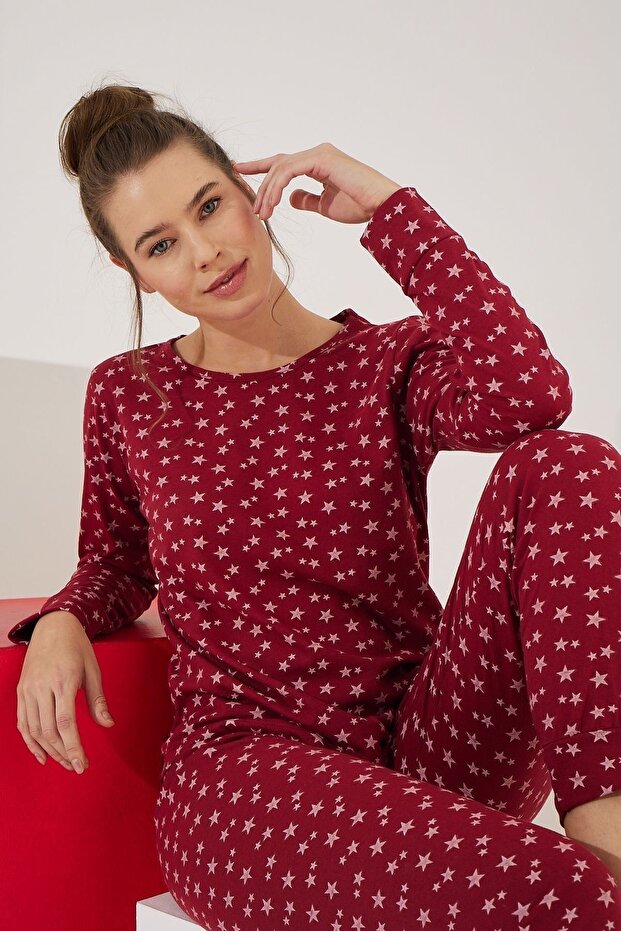 Pamuklu Pijama Takım - 1
