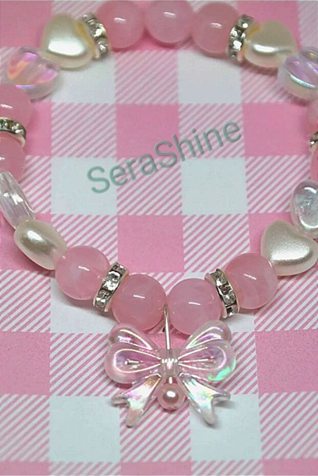 Fiyonklu inci bileklik - 1