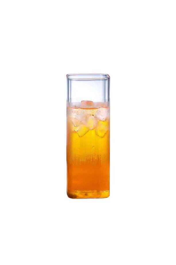 Yeni Stil Kare Cam Latte,Kahve,Meşrubat,smoothie Bardağı 450 ML 3 Adet - 7