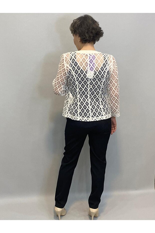 İNCİ DÜĞMELİ TÜL CEKET - 3