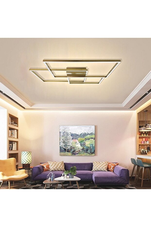 Tavan Led Avize Oblong Max Plafonyer 120x83cm - 1