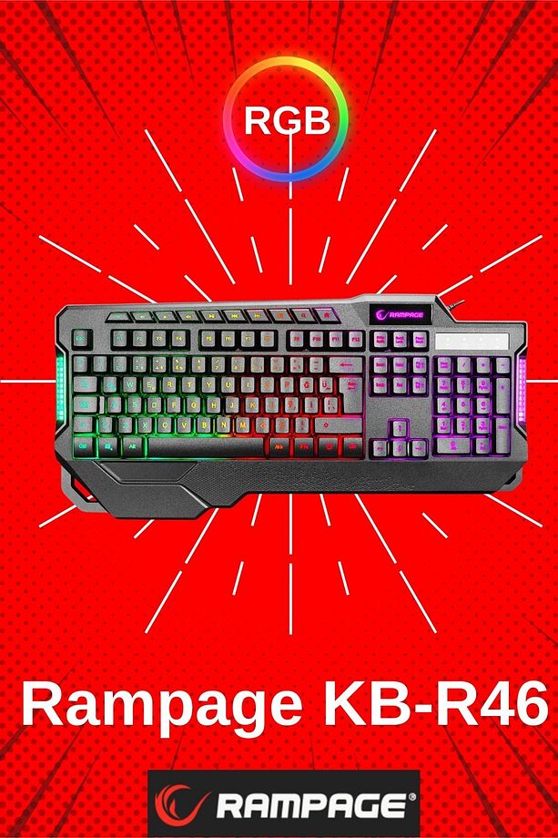 Kb-r46 Carisma Rainbow Aydınlatmalı Usb Gaming Combo Q Gaming Klavye Lumos Makrolu 6400 Dpi - 4